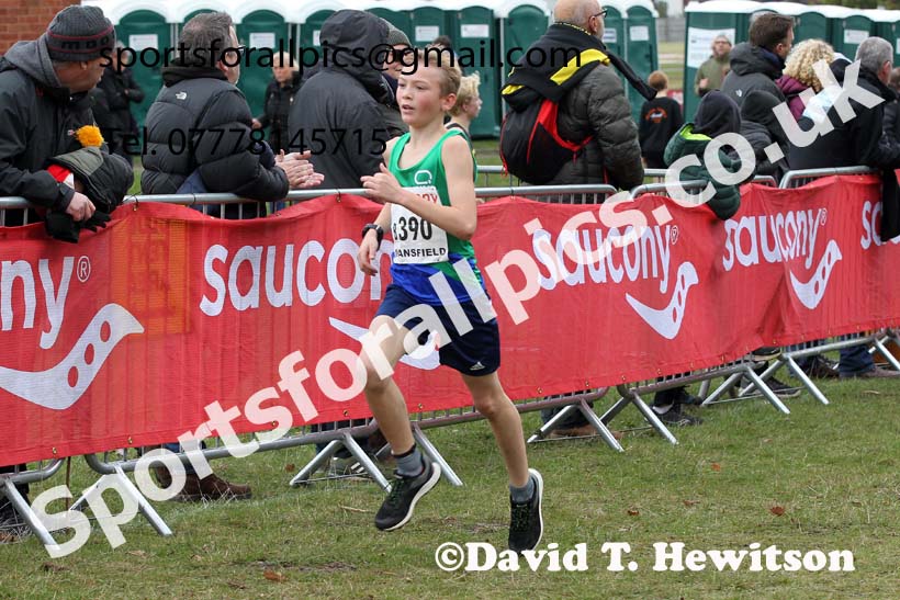 Boys under-13s 2021 National Cross Country Relays, Berry Hill Park, Mansfield. Photo: David T. Hewitson/Sports for All Pics